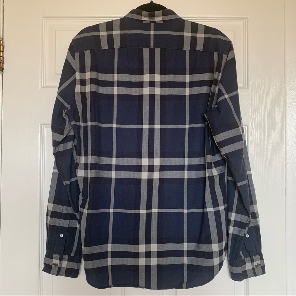 Burberry Blue Button Down Size Medium - image 3